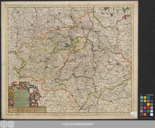 Circuli Saxoniæ Superiori[s] Pars Meridionalis : In Qua Sunt Ducatus Saxoniæ Comitatus Mansfeldiæ et Voitlandiæ Landgraviat Thuringiæ Marchionatus Misniæ Principatus Anhaltinus et Episcopatus Hallensis