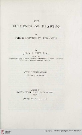 I. The Elements of Drawing (1875)