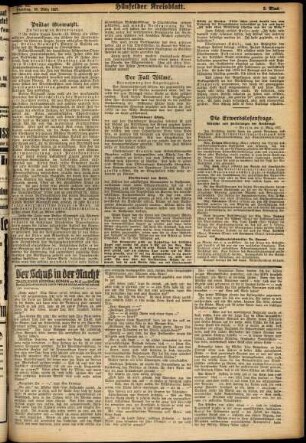 Zweite Ausgabe vom Dienstag, den 15. März 1927.