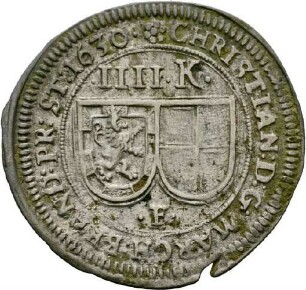 Batzen des Markgrafen Christian von Brandenburg-Bayreuth