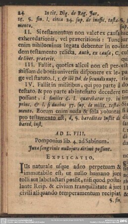 Ad L.VIII. Pomponius lib. 4. ad Sabinum
