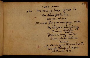 Wagenseil, Johann Christoph. Altdorf, 01.12.1701.