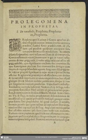 Prolegomena in Prophetas