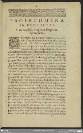 Prolegomena in Prophetas