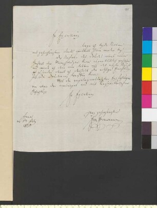 Brief von Frommann, Karl Friedrich Ernst an Goethe, Johann Wolfgang von