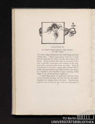 Chapter IV Of that which befell the knight in the wood