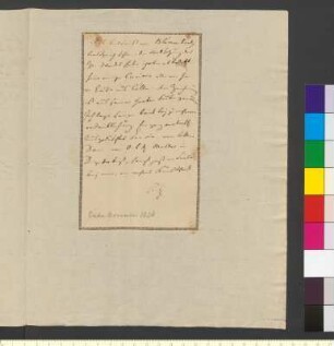 Brief von Sachsen-Weimar-Eisenach, Karl August Großherzog von an Goethe, Johann Wolfgang von