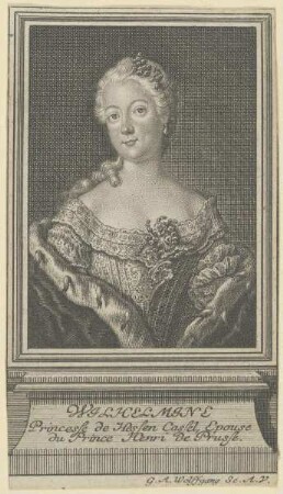 Bildnis der Wilhelmine de Hessen Cassel