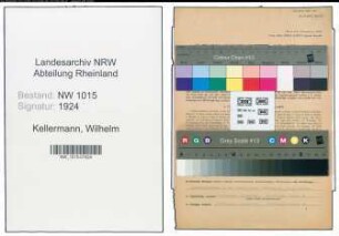 Entnazifizierung Wilhelm Kellermann , geb. 09.06.1920 (Schriftfuehrer)