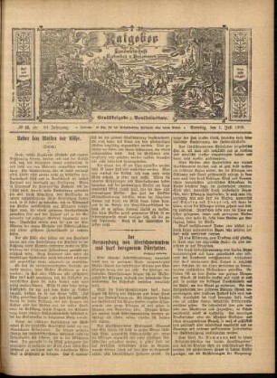Ausgabe vom Sonntag, den 01. Juli 1906.