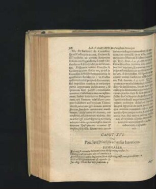 Caput XVI. De Potestate Principis adversus haereticos.