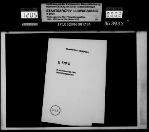 Besichtigung und Instandhaltung der Landesgrenze gegen Bayern im Oberamt Tettnang