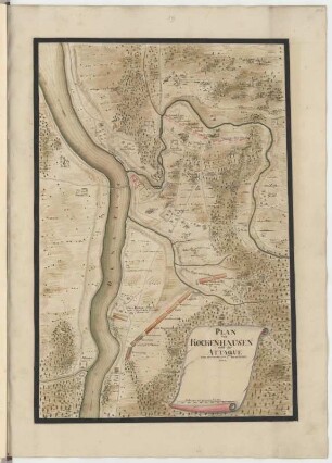 Plan von Kockenhausen nebst der Attaque von inclusive den 2ten bis 16. Octobr: 1700.
