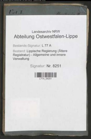 Straßenbau.- Straßenzug II, Distrikt 11 Zollstock - Meierei Schwalenberg