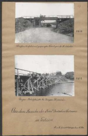 Strypa: Behelfsbrücke bei Denysen-Kupczince