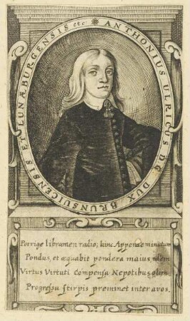 Bildnis des Anthonius Ulricus Dux Brunsuicensis et Lunaeburgensis