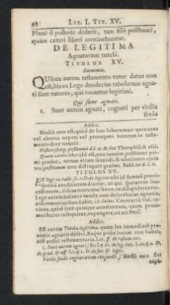 Titulus XV.