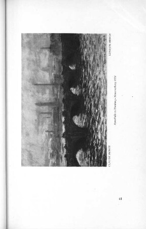 Claude Monet London Bridge Kunsthalle zu Hamburg - Neuerwerbung 1924
