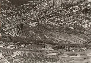 Luftbildaufnahmen von Karlsruhe. Südweststadt - Beiertheimer Feld