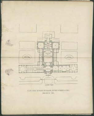 Plan der internationalen Kunstausstellung Dresden 1901