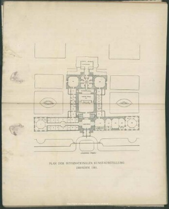 Plan der internationalen Kunstausstellung Dresden 1901