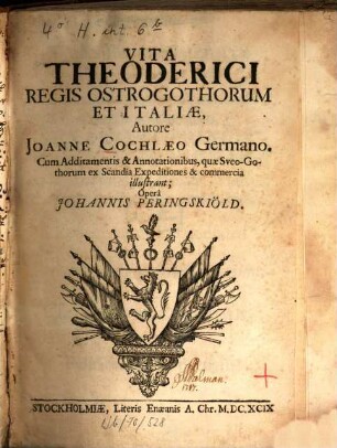 Vita Theodorici regis Ostrogothorum et Italiae : cum Additamentis