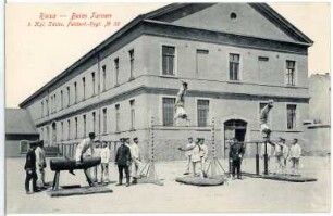 Riesa. 3.Feldart.-Reg.Nr.32-Beim Turnen