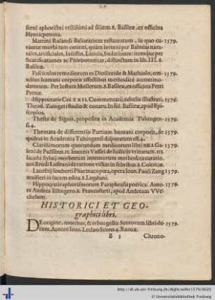 Historici Et Geographi libri.