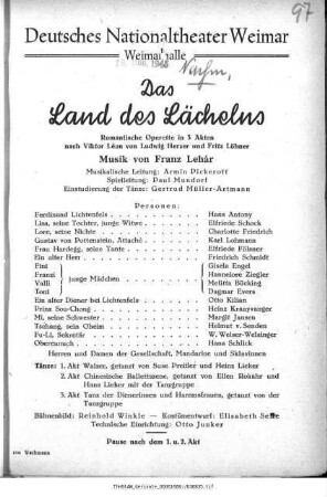 Das Land des Lächelns