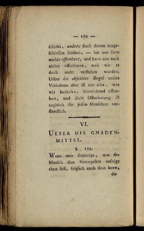 VI. Ueber Die Gnadenmittel.