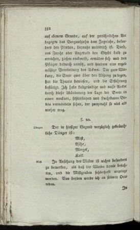 §. 20. [Dünger]