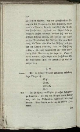 §. 20. [Dünger]