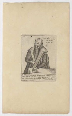 Bildnis des Christophorus Cornerus