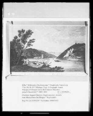 Voyage pittoresque sur le Rhin depuis Mayence jusqu'à Dusseldorf — Ansicht vom Mäusethurm bei Bingen