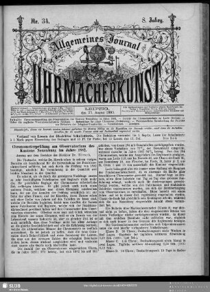 Chronometerprüfung am Observatorium des Kantons Neuenburg im Jahre 1882