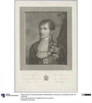 Porträt des Eugène de Beauharnais, Herzog von Leuchtenberg