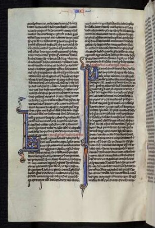 Hsitorisierte Initiale (Apostelgeschichte): P(rimus quid): segnender Christus