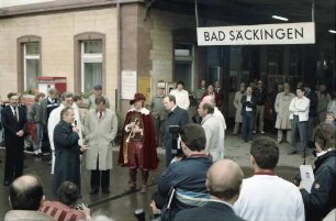 Säckingen: Begrüßung mit Trompeter