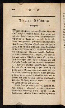 102-135, Vierter Abschnitt. Abraham.