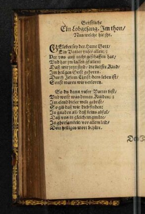 Der ander Theyl. Geistliche Gesänge.