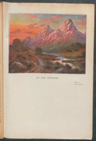 En los Apeninos - Óleo de Carlos Müller