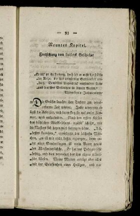 Neuntes Kapitel. Fortsetzung von Luisens Geschichte.