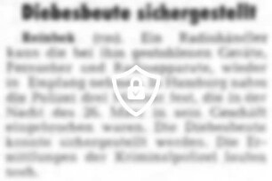 Diebesbeute sichergestellt