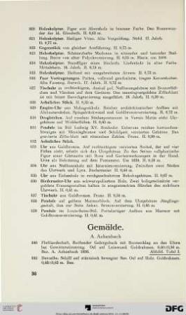 Gemälde (Nr. 840-1018)