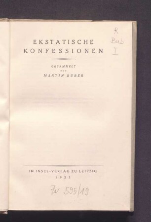 Ekstatische Konfessionen