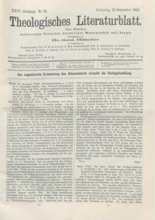 449-450 [Rezension] Weiss, Bernhard, Das Johannes-Evangelium