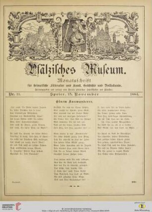 Nr. 11 (15. November 1884)