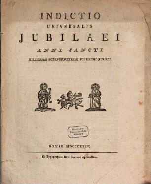 Indictio universalis iubilaei anni sancti 1825