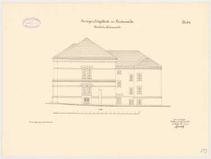 Amtsgericht, Finsterwalde: Aufriss Nordansicht 1:100