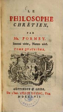 Le philosophe crétien, 4